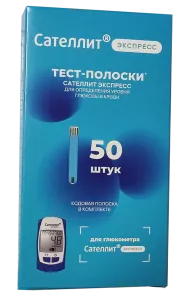 Тест-полоски Сателлит Экспресс № 50 Тест-полоски Сателлит Экспресс № 50