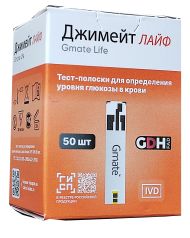 Тест-полоски Gmate Life 50шт (Джимейт лайф 50шт)  Тест-полоски Gmate Life 50шт (Джимейт лайф 50шт)