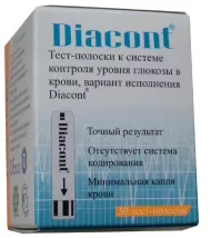 Тест-полоски Diacont (Тест-полоски Диаконт) №50 Тест-полоски Diacont (Тест-полоски Диаконт) №50